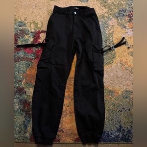 black baggy jeans